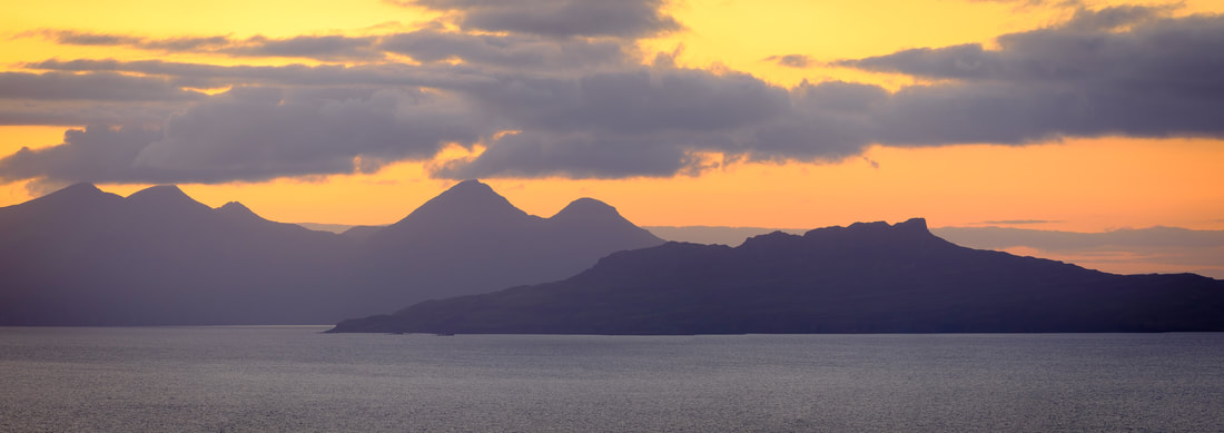The Small Isles of Eigg and Rum viewed from Ardnamurchan | Steven Marshall Photography