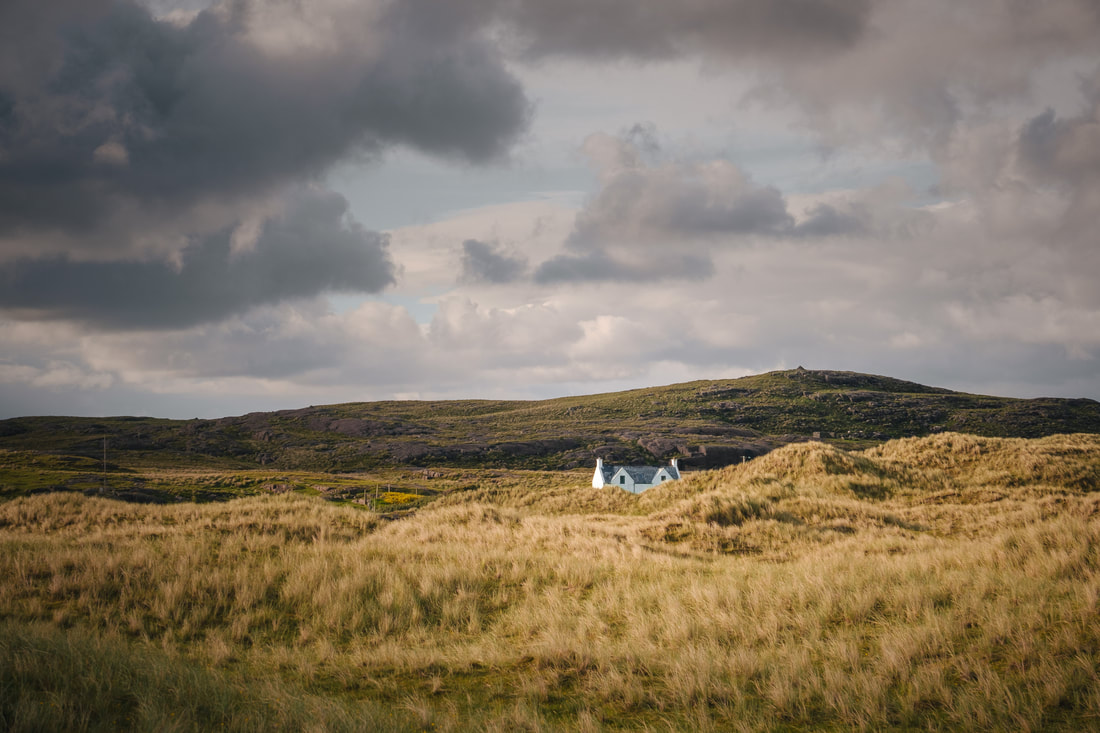A croft house in the sand dunes at Sanna | Ardnamurchan Scotland | Steven Marshall Photography