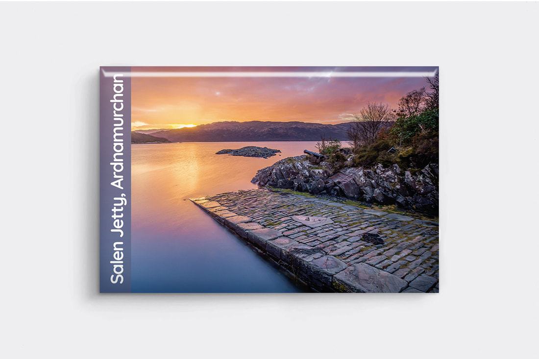 Loch Sunart, Salen Jetty, Ardnamurchan, Fridge Magnet, Highlands, Scotland | Steven Marshall Photography