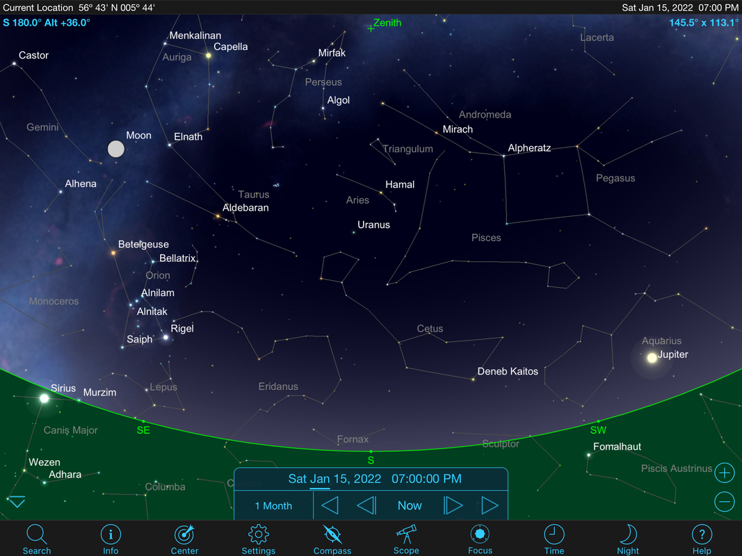 January southern night sky | Stargazing Ardnamurchan | Steven Marshall Photography