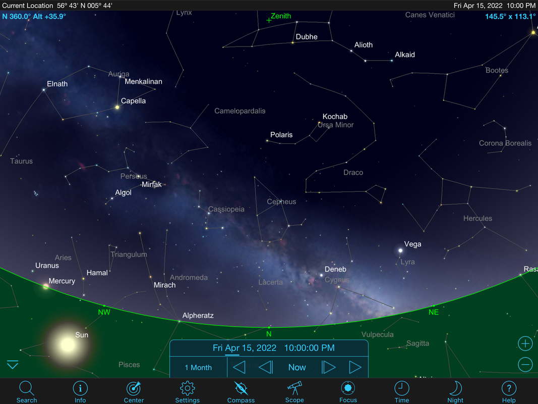April northern night sky | Stargazing Ardnamurchan | Steven Marshall Photography