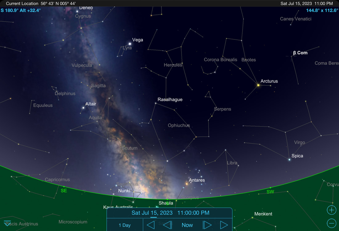 July southern night sky | Stargazing Ardnamurchan | Steven Marshall Photography