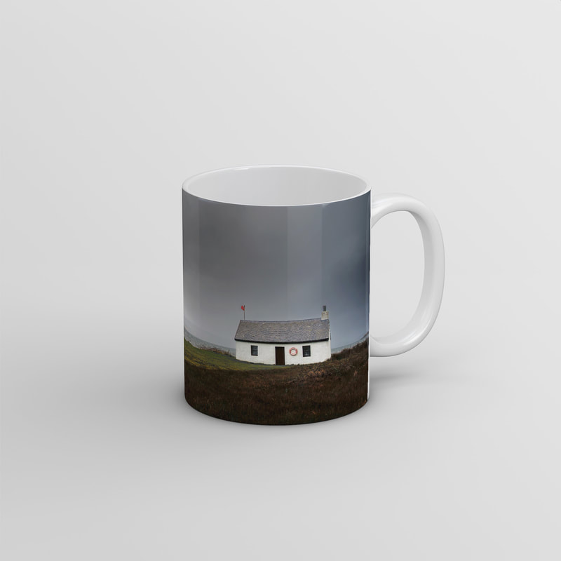Ardnamurchan Souvenir Photo Mug | Brewing Storm II, Shore Cottage, Kilchoan, Ardnamurchan, Scotland | Steven Marshall Photography