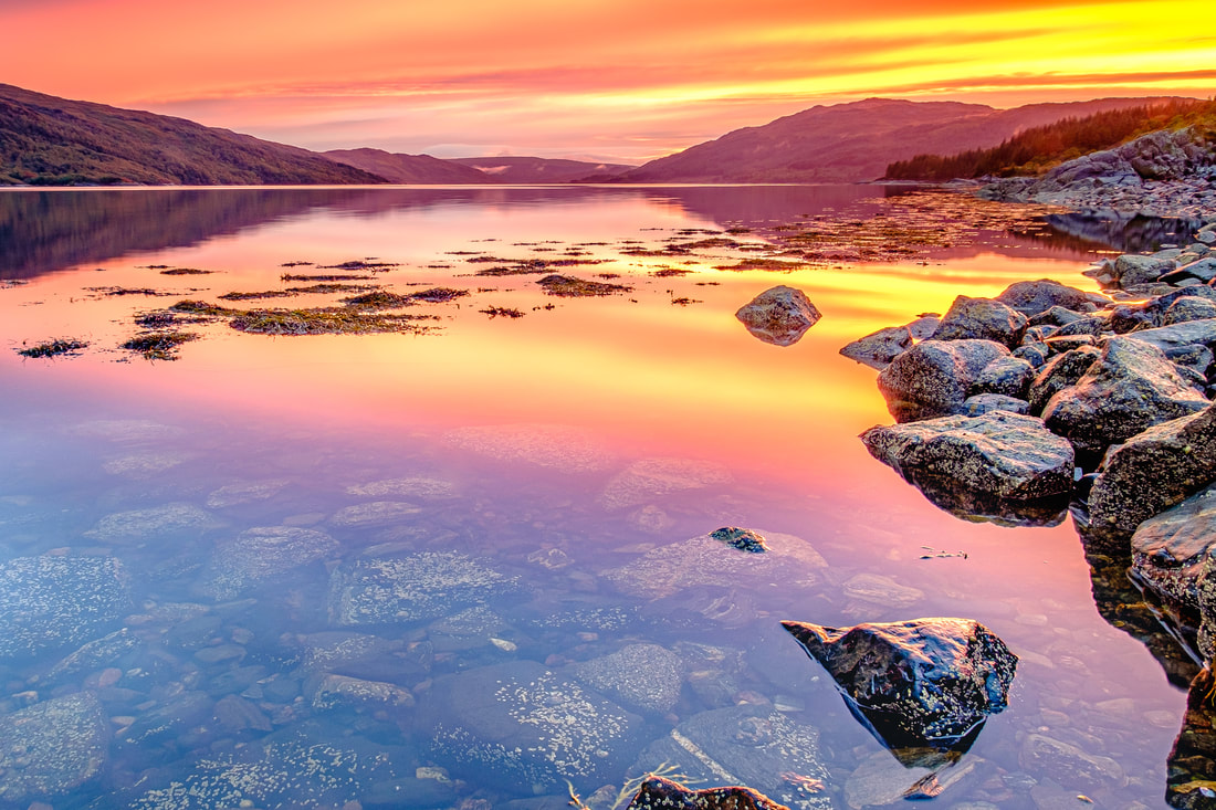 Loch Sunart Sunset at Resipole | Sunart Scotland | Steven Marshall Photography