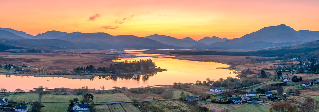 A sunrise view of Loch Shiel from above Acharacle | Steven Marshall Photography