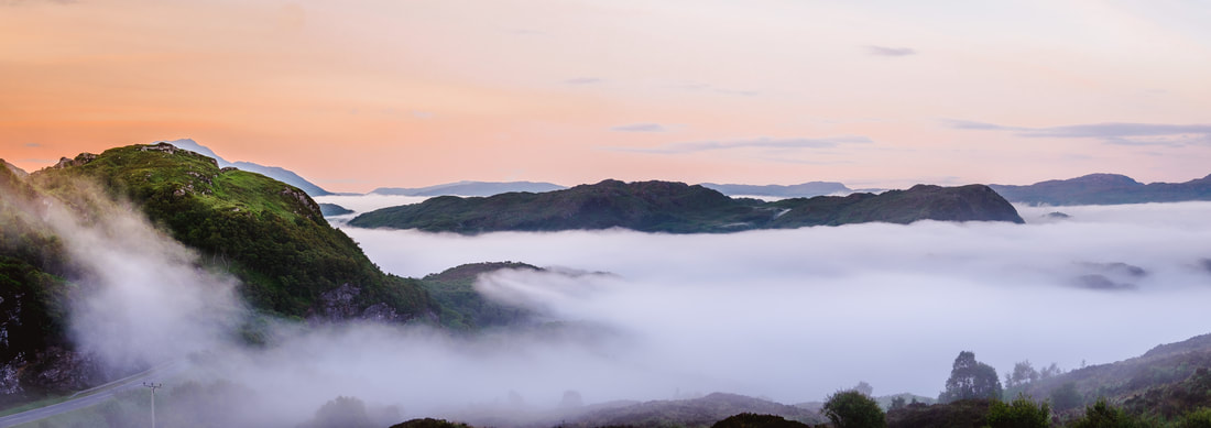 Moidart emerging from the mist to reveal Shona Beag in the foreground | Moidart Scotland | Steven Marshall Photography