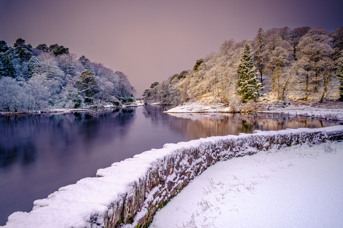 The River Shiel near Acharacle at sunrise after a fresh fall of snow | Moidart Scotland | Steven Marshall Photography