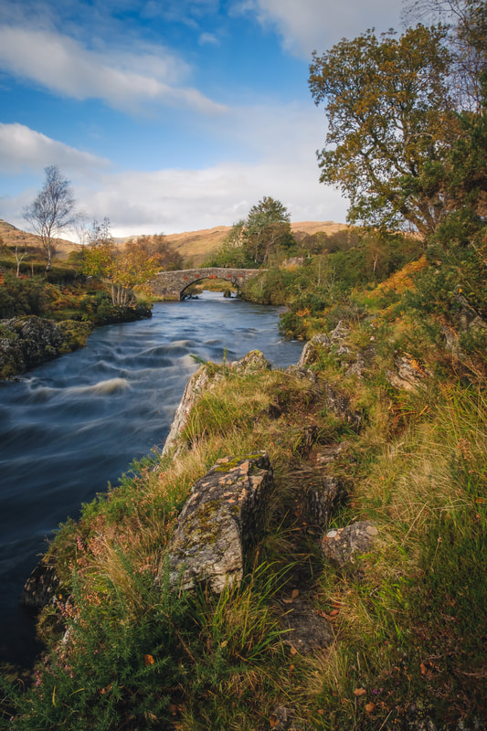 The River Aline flowing under the Achnagavin Bridge at Claggan on Ardtornish Estate | Morvern Scotland | Steven Marshall Photography
